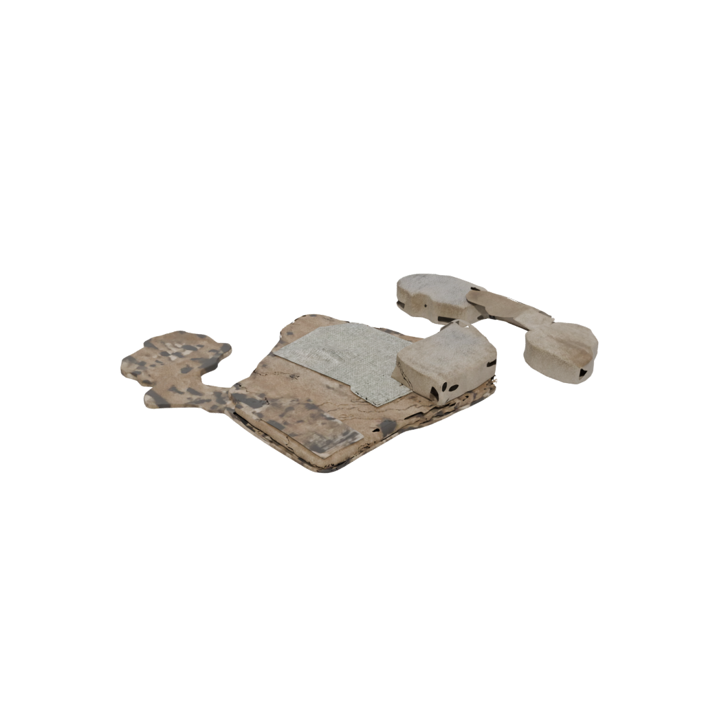 Camo Rustic Coaster Set Holder — home decor 3D print model, STL