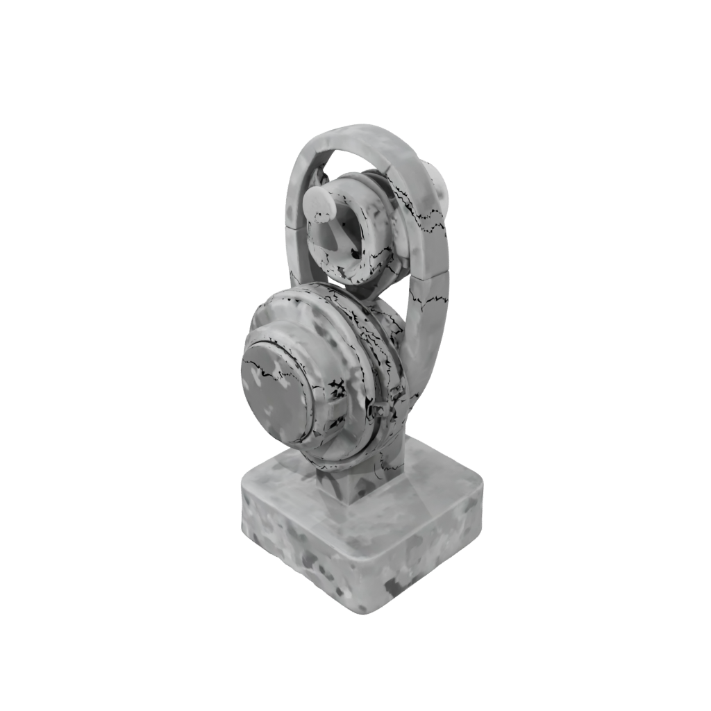 Camo Rustic Earbud Stand — home decor 3D print model, STL