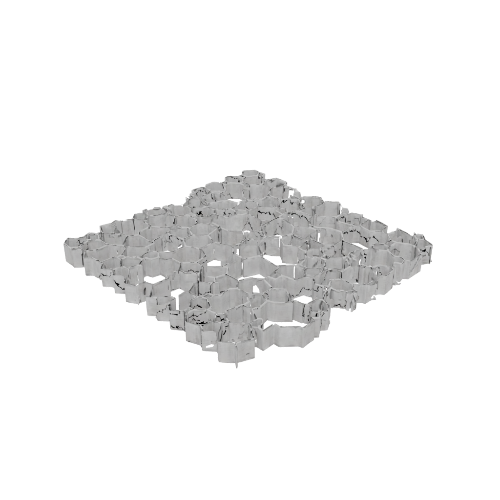 Camo Rustic Honeycomb Shelf Module — home decor 3D print model, STL