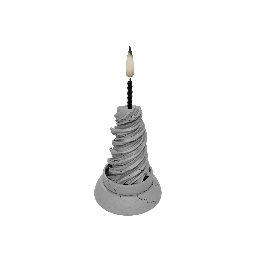 Camo Rustic Incense Holder Spiral — home decor 3D print model, STL
