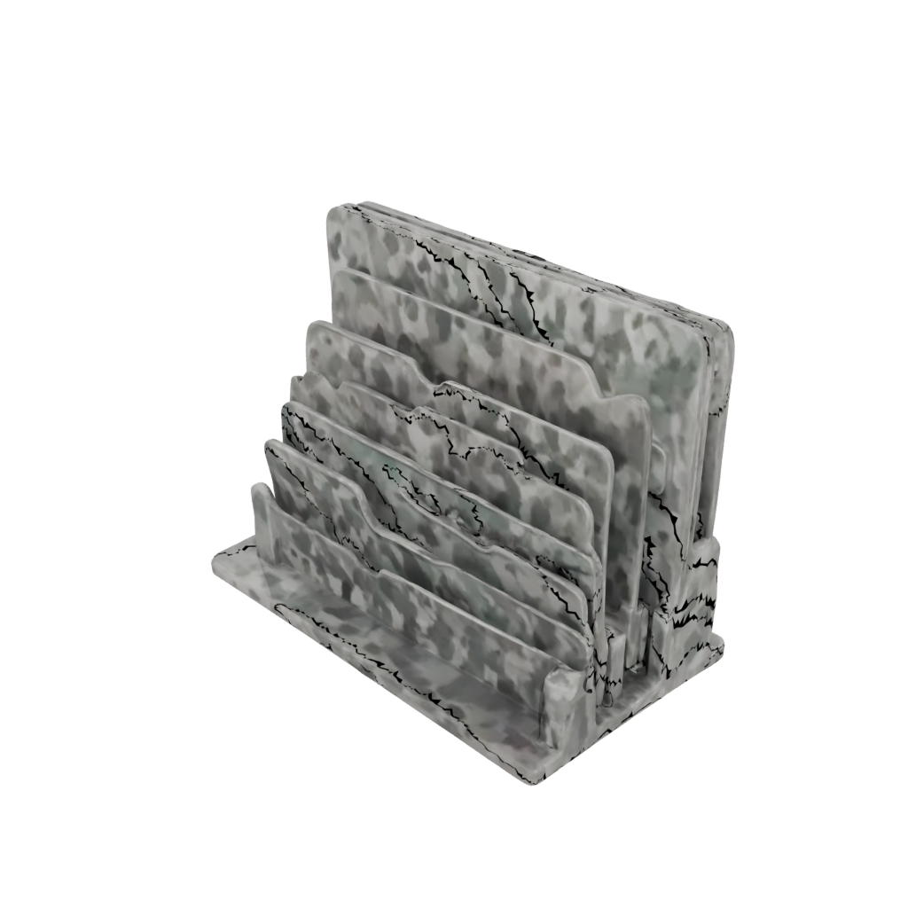 Camo Rustic Letter Rack — home decor 3D print model, STL