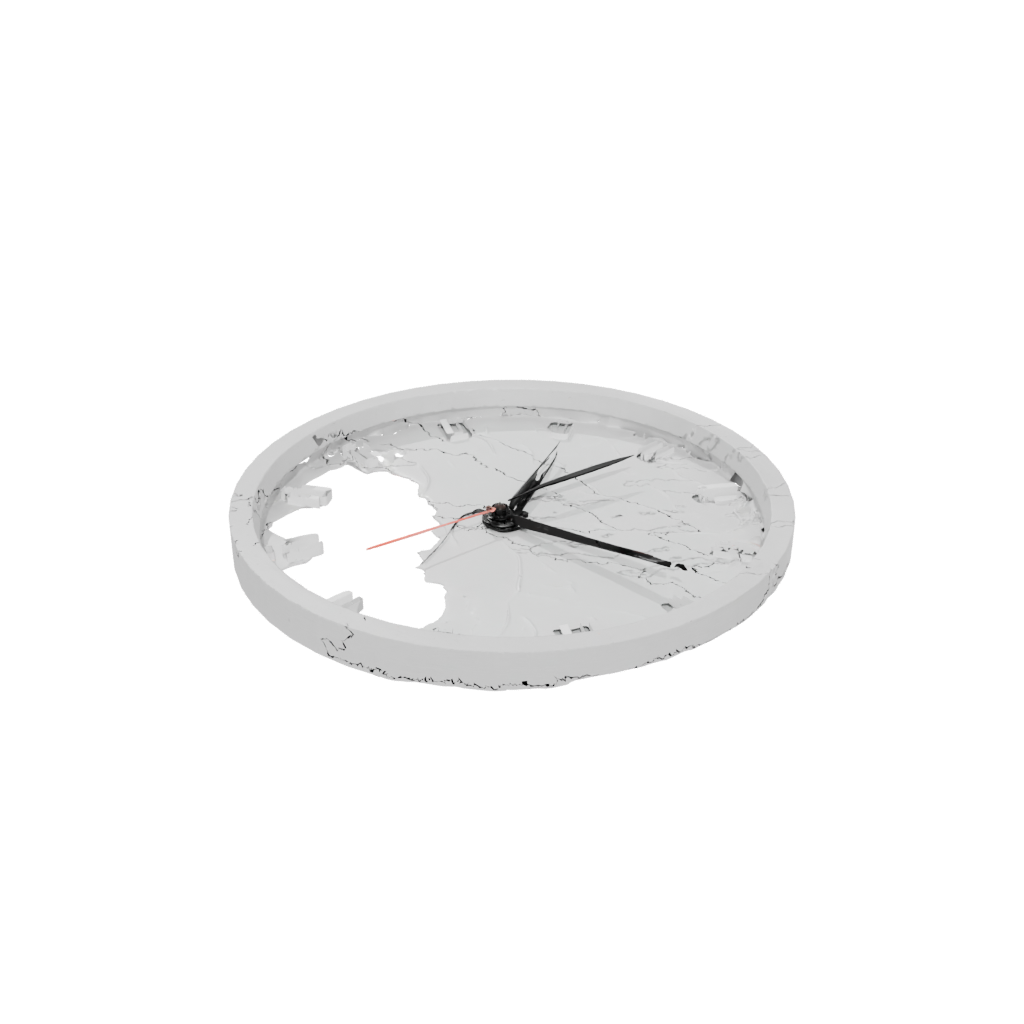 Camo Rustic Minimalist Clock Surround — home decor 3D print model, STL