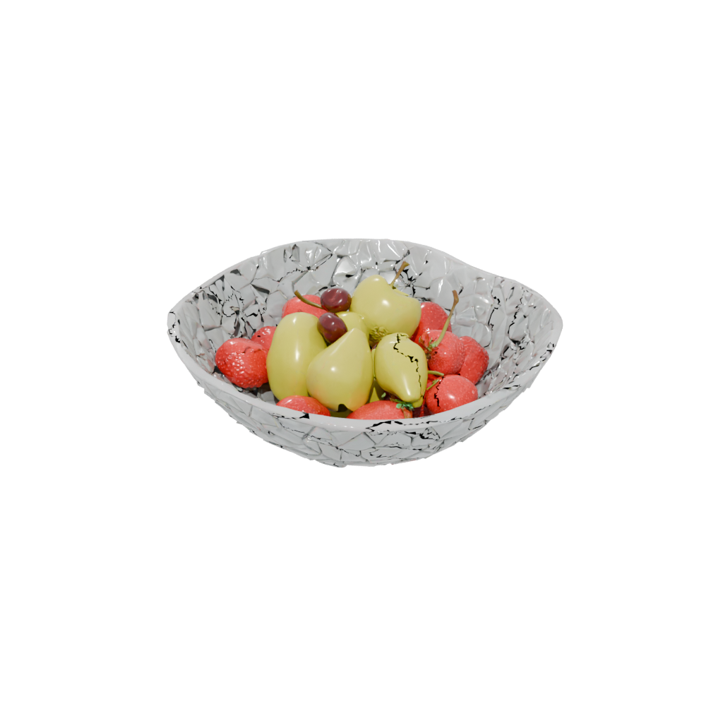 Camo Rustic Sculptural Fruit Bowl — home decor 3D print model, STL