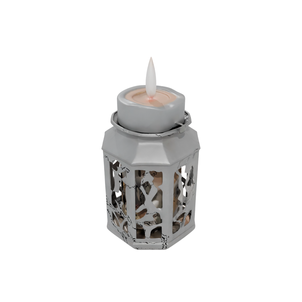 Camo Rustic Tealight Lantern — home decor 3D print model, STL