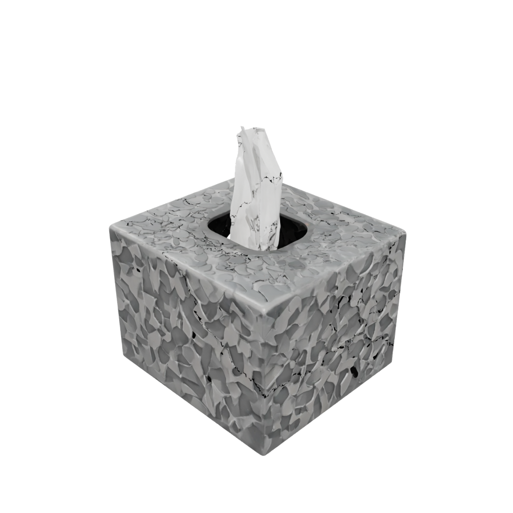 Camo Rustic Tissue Box Cover — home decor 3D print model, STL