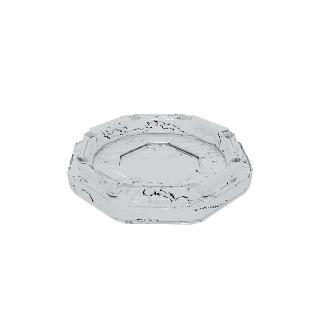 Crystal Deco Coaster Set Holder — home decor 3D print model, STL