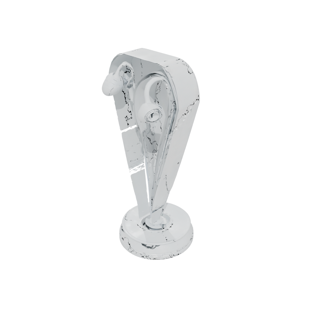 Crystal Deco Earbud Stand — home decor 3D print model, STL