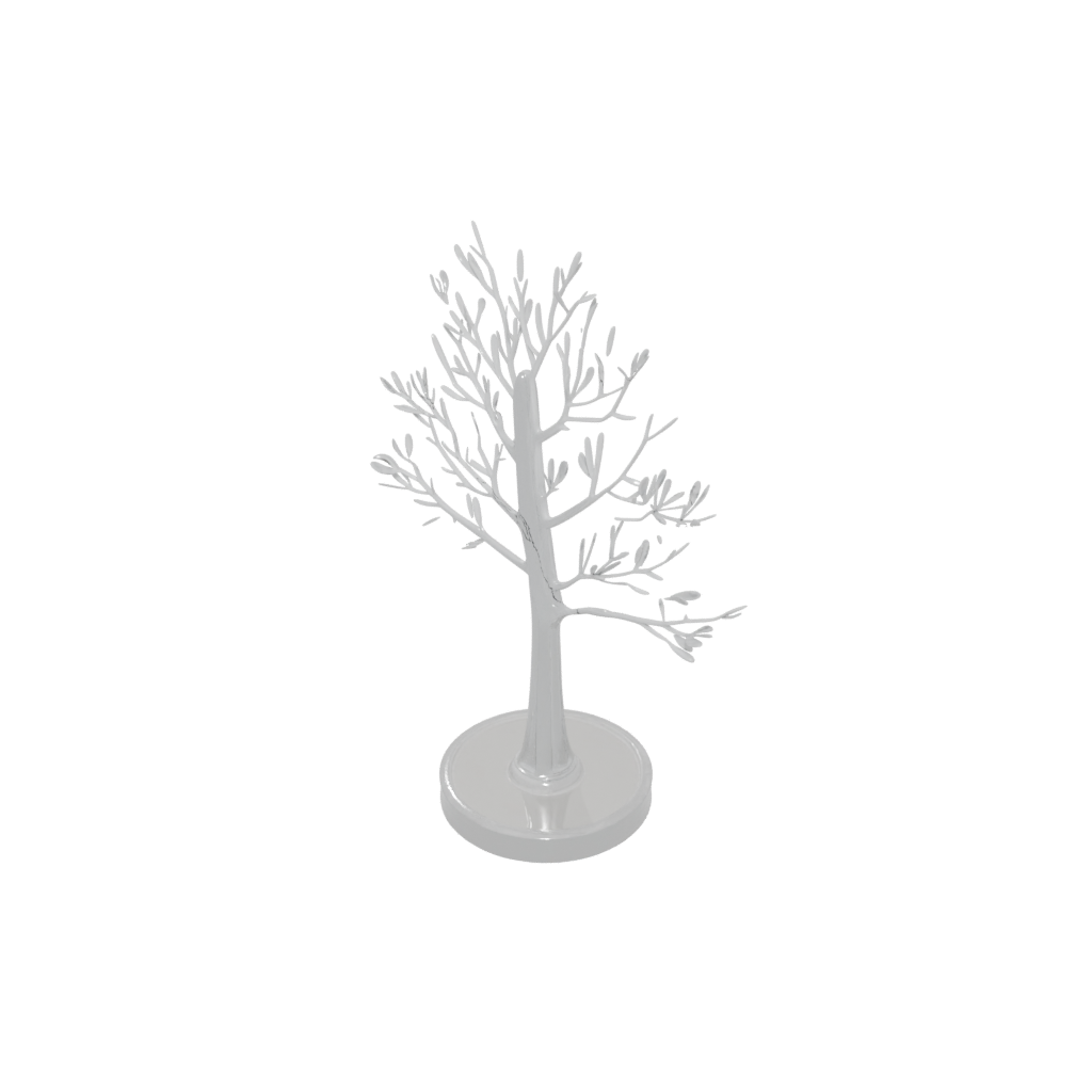 Crystal Deco Jewelry Tree Stand — home decor 3D print model, STL