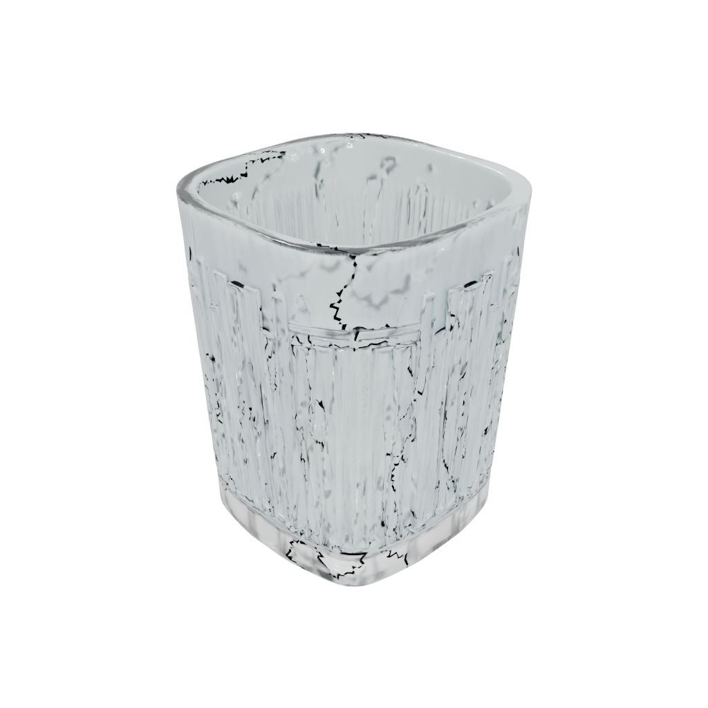 Crystal Deco Lattice Pencil Cup — home decor 3D print model, STL