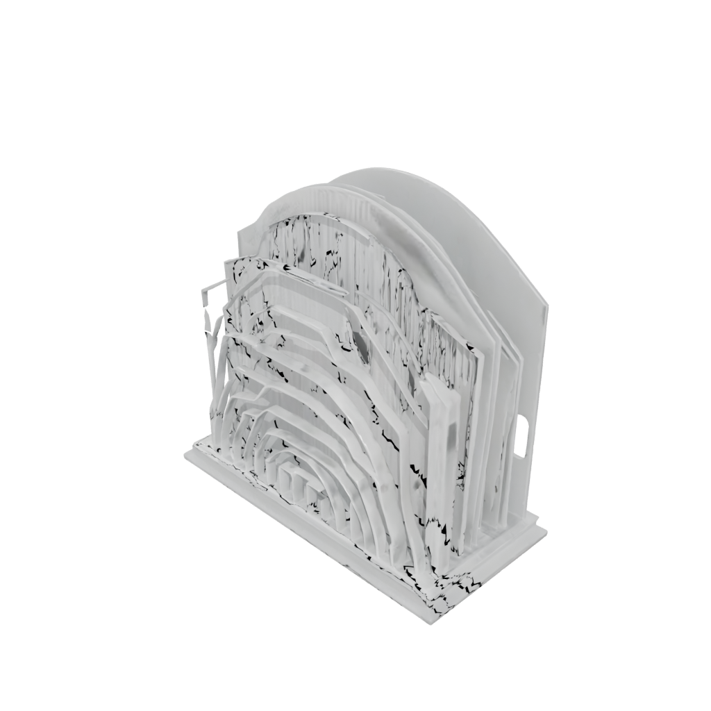 Crystal Deco Letter Rack — home decor 3D print model, STL
