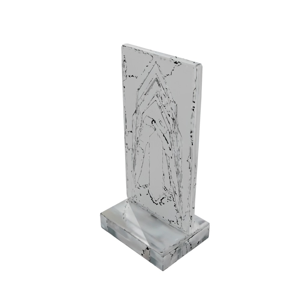 Crystal Deco Minimalist Photo Stand — home decor 3D print model, STL