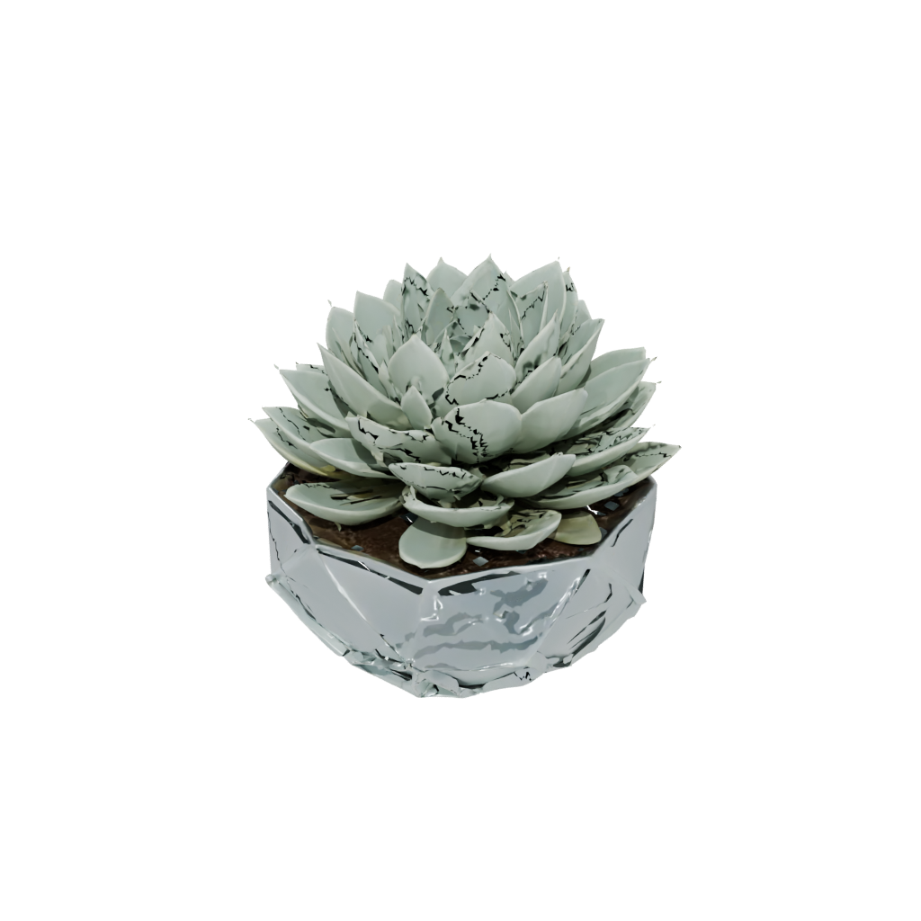 Crystal Deco Modern Succulent Planter — home decor 3D print model, STL