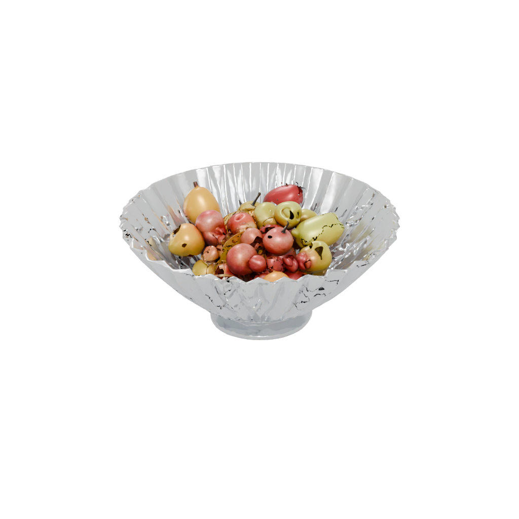 Crystal Deco Sculptural Fruit Bowl — home decor 3D print model, STL