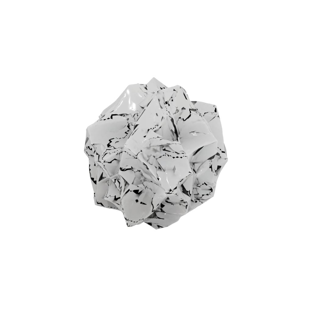 Crystal Geometric Abstract Sculpture