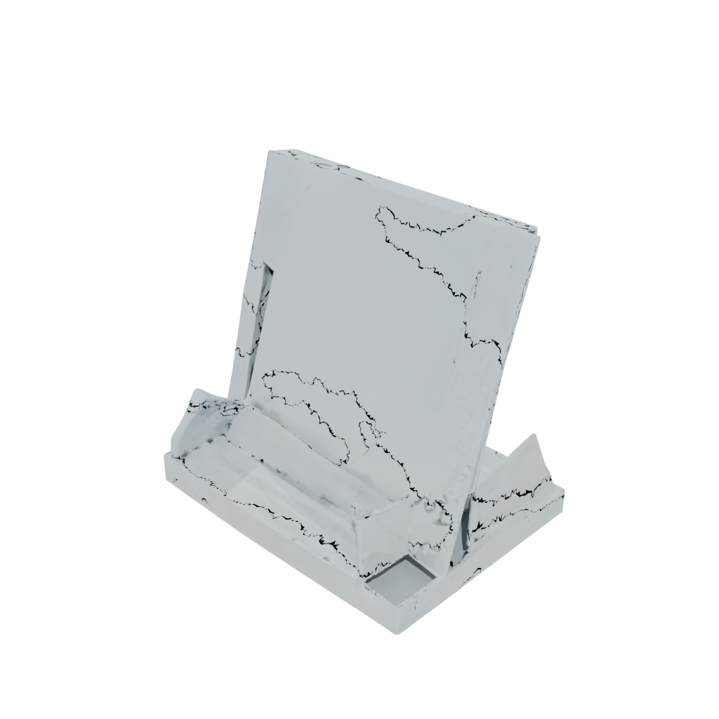 Crystal Geometric Card Holder Stand