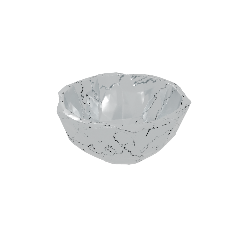 Crystal Geometric Key Bowl