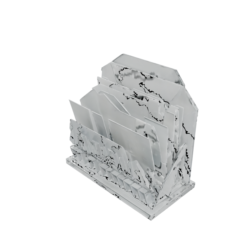 Crystal Geometric Letter Rack