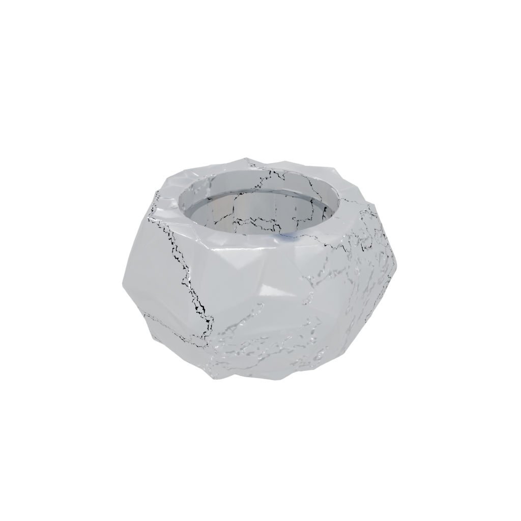 Crystal Geometric Napkin Ring Set
