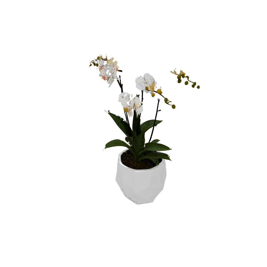 Crystal Geometric Orchid Pot With Drainage
