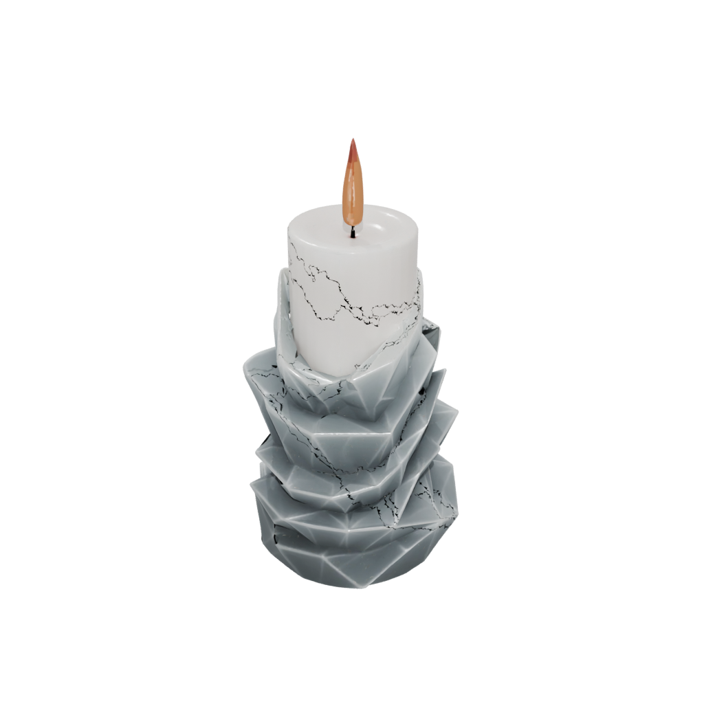 Crystal Geometric Spiral Candle Holder