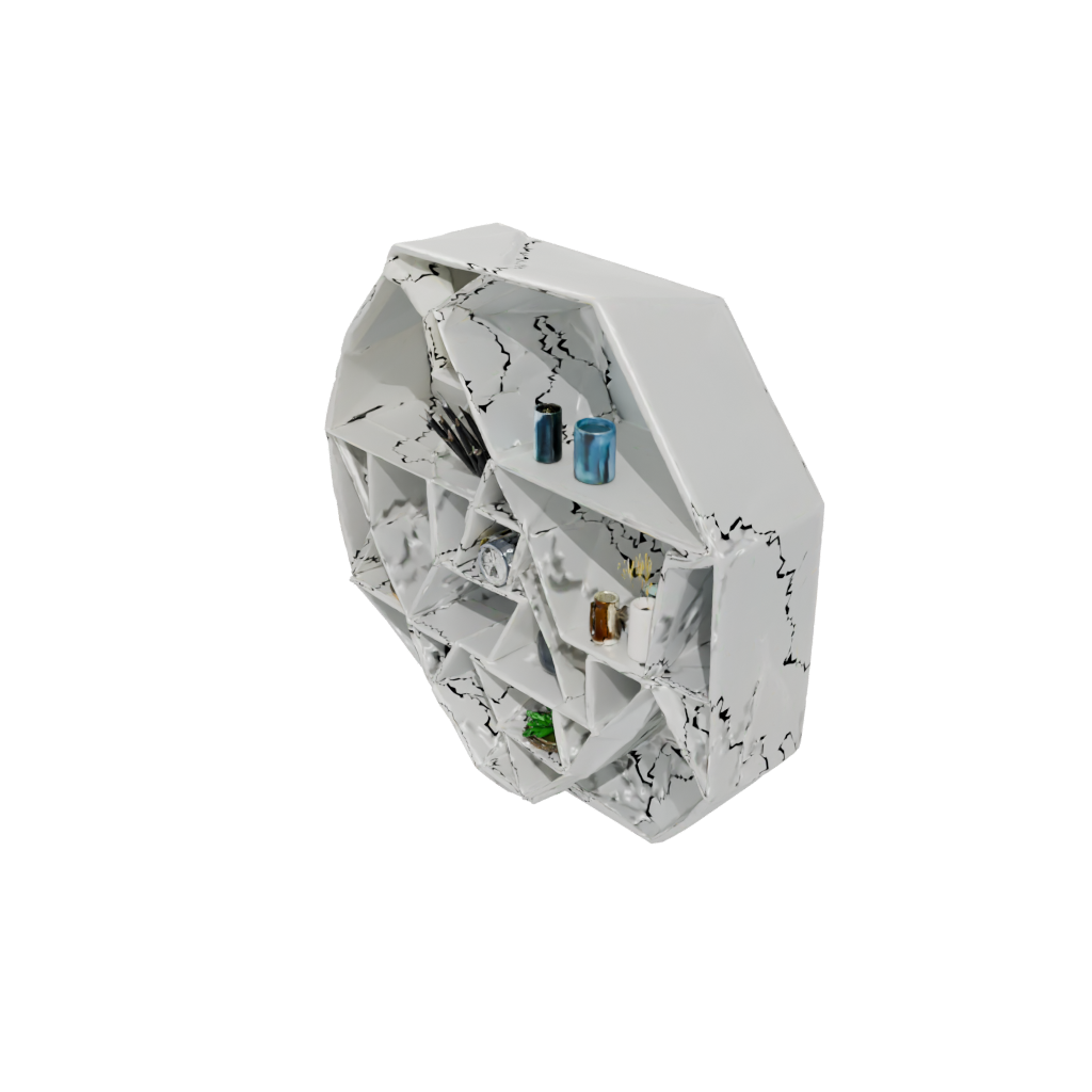 Crystal Geometric Wall-Mounted Organizer