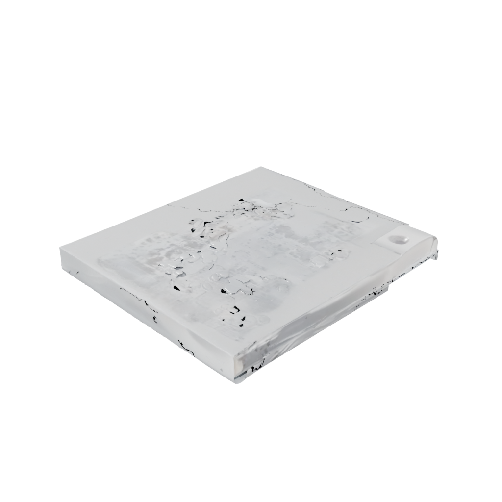 Crystal Floating Shelf Bracket — home decor 3D print model, STL