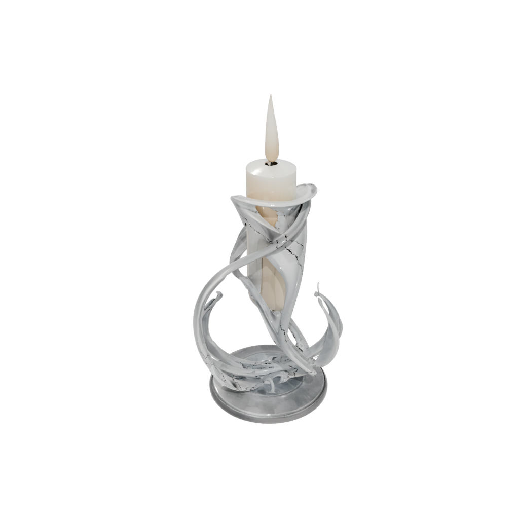 Crystal Organic Candle Snuffer Stand — home decor 3D print model, STL