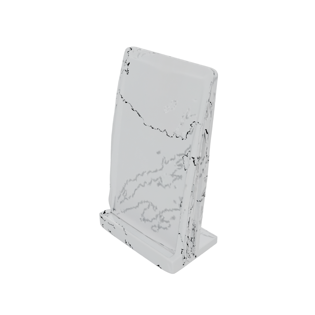 Crystal Organic Card Holder Stand — home decor 3D print model, STL