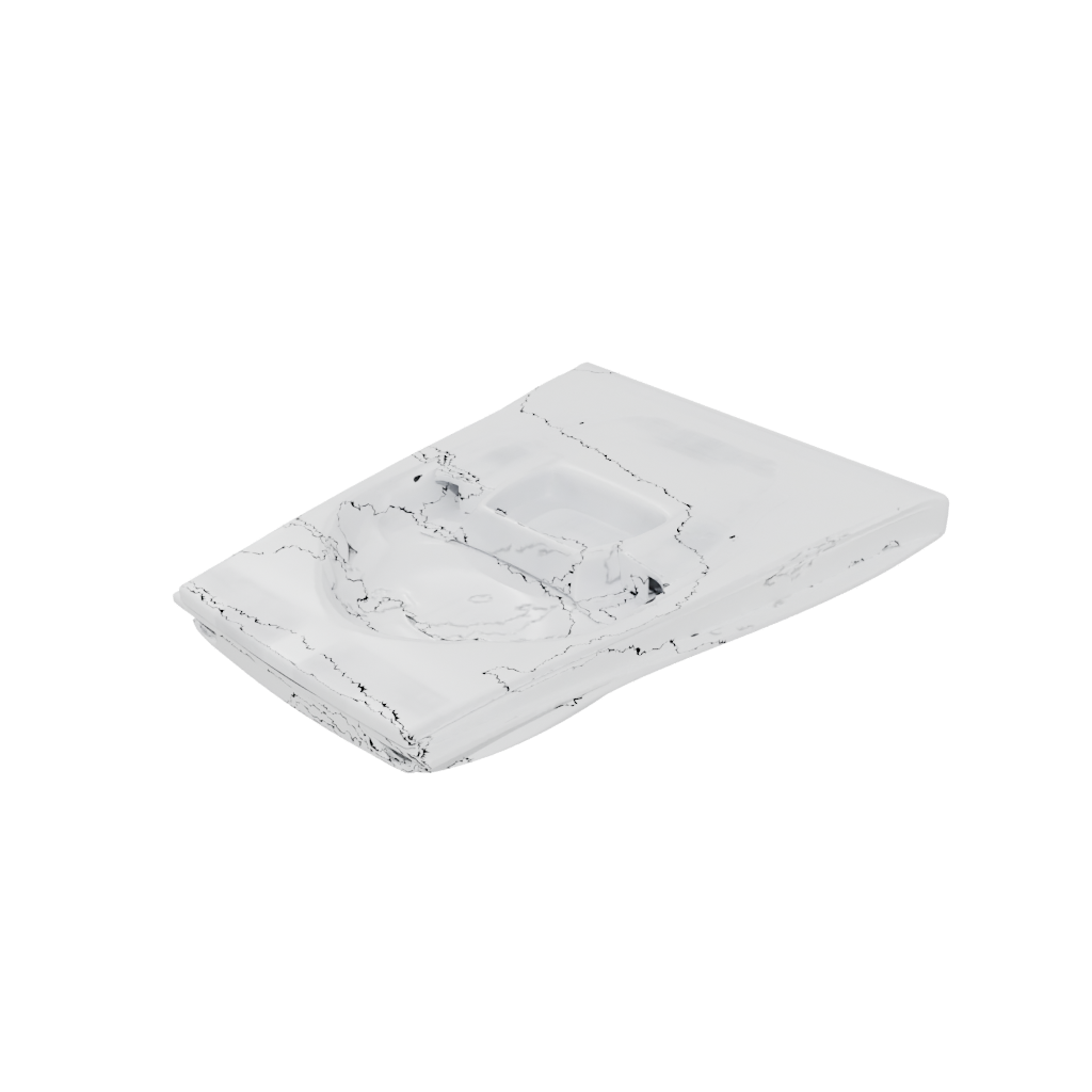 Crystal Organic Floating Shelf Bracket — home decor 3D print model, STL