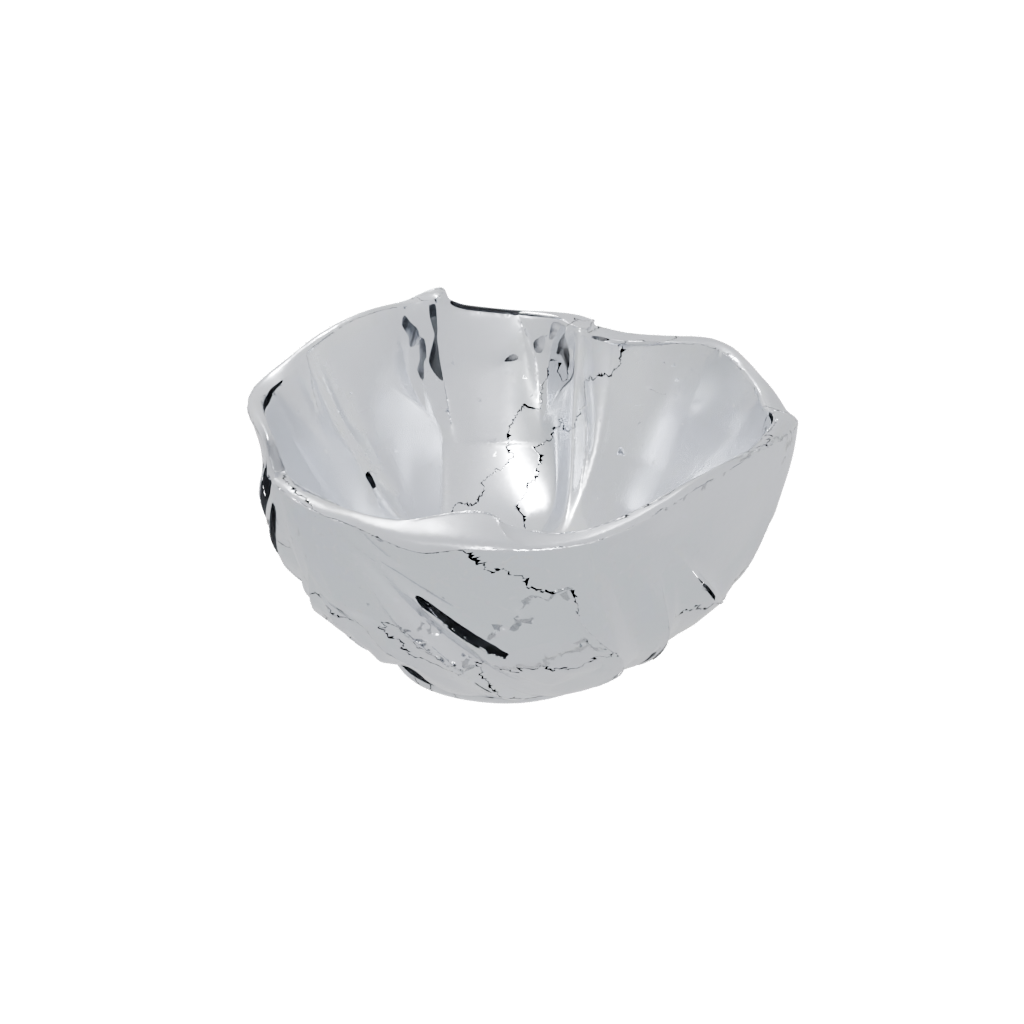 Crystal Organic Key Bowl — home decor 3D print model, STL