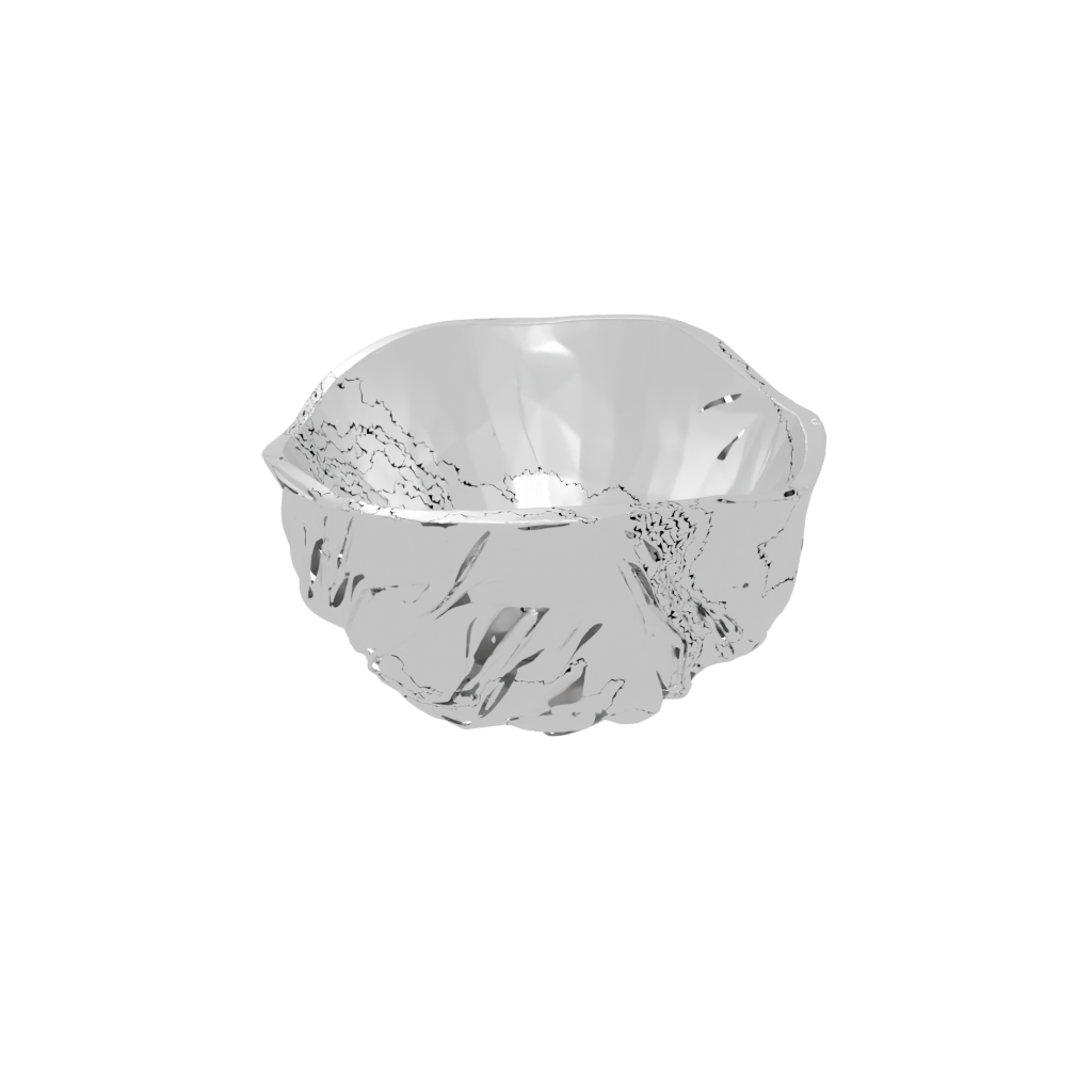 Crystal Organic Potpourri Bowl — home decor 3D print model, STL
