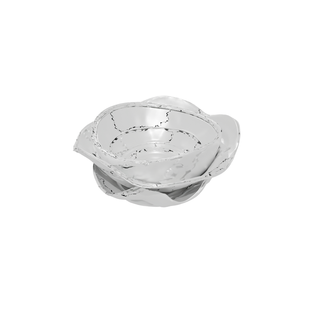 Crystal Organic Ring Dish — home decor 3D print model, STL