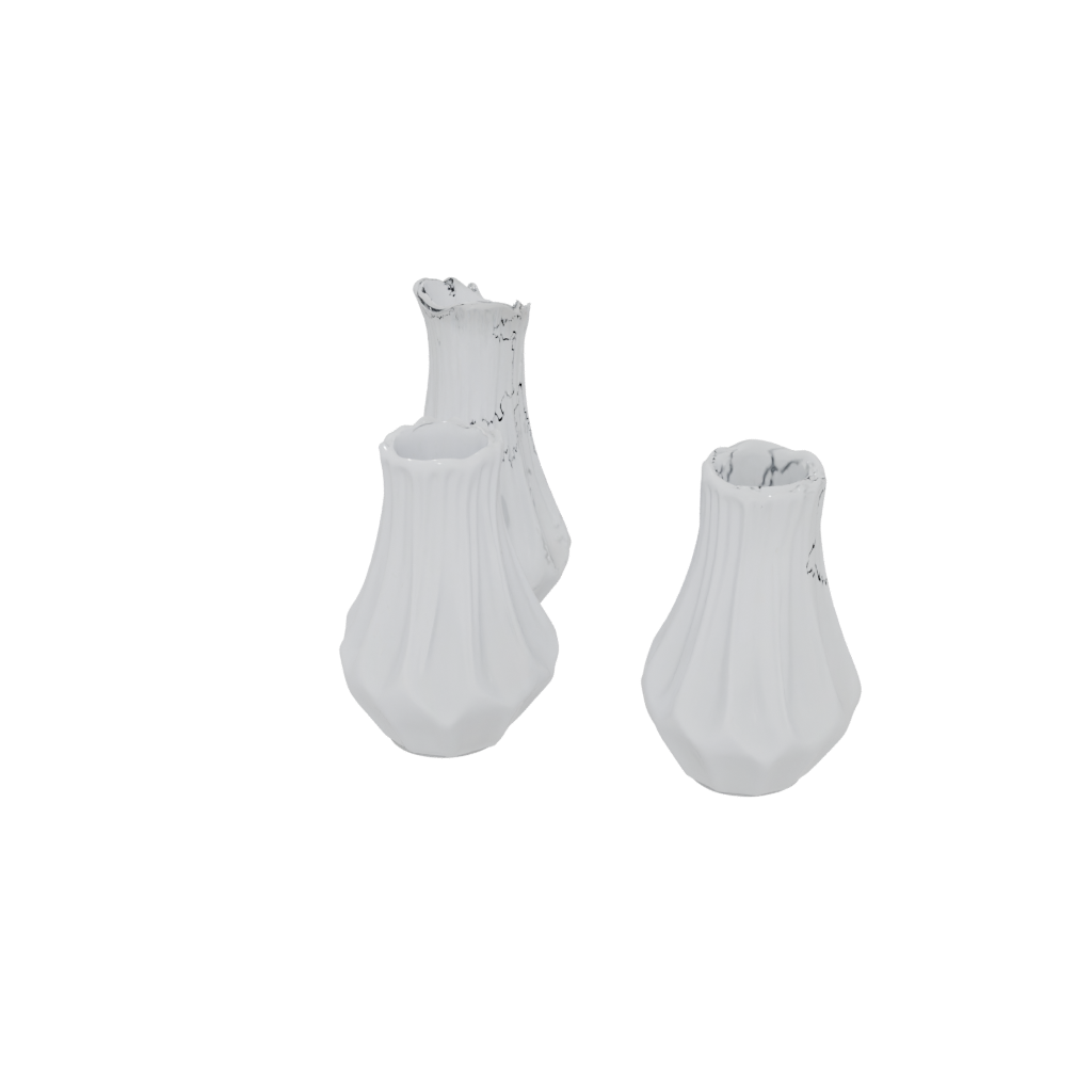 Crystal Organic Salt And Pepper Cellar Pair — home decor 3D print model, STL