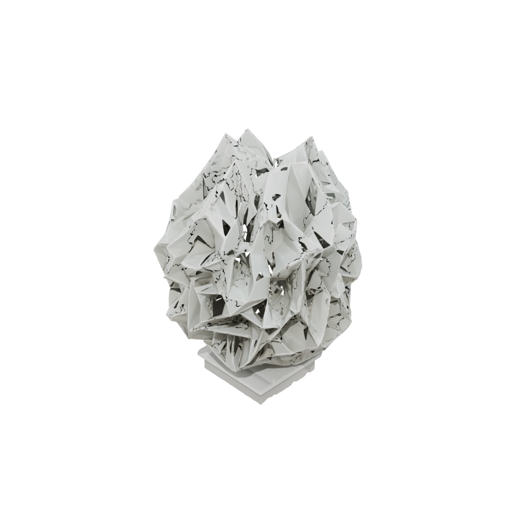 Crystal Rustic Abstract Sculpture