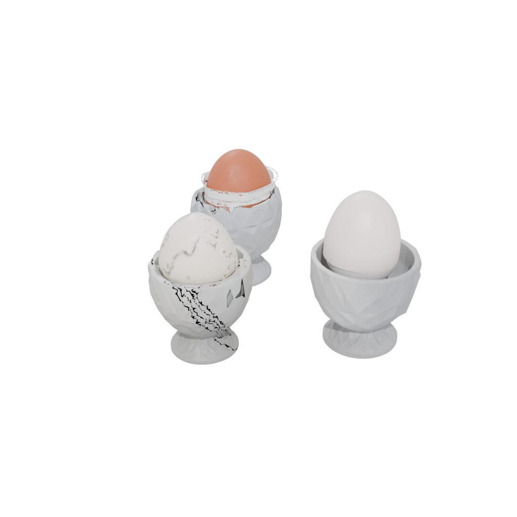Crystal Rustic Egg Cup Set