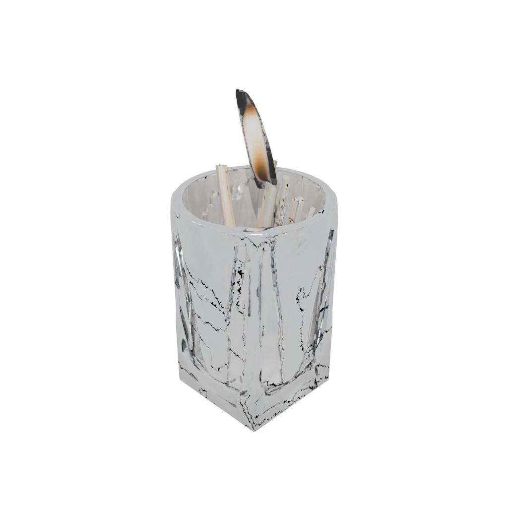 Crystal Rustic Matchstick Holder