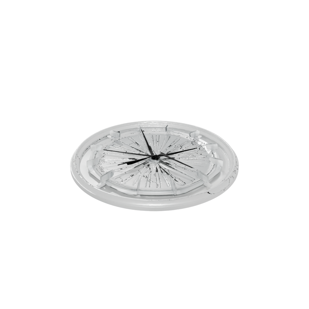 Crystal Rustic Minimalist Clock Surround