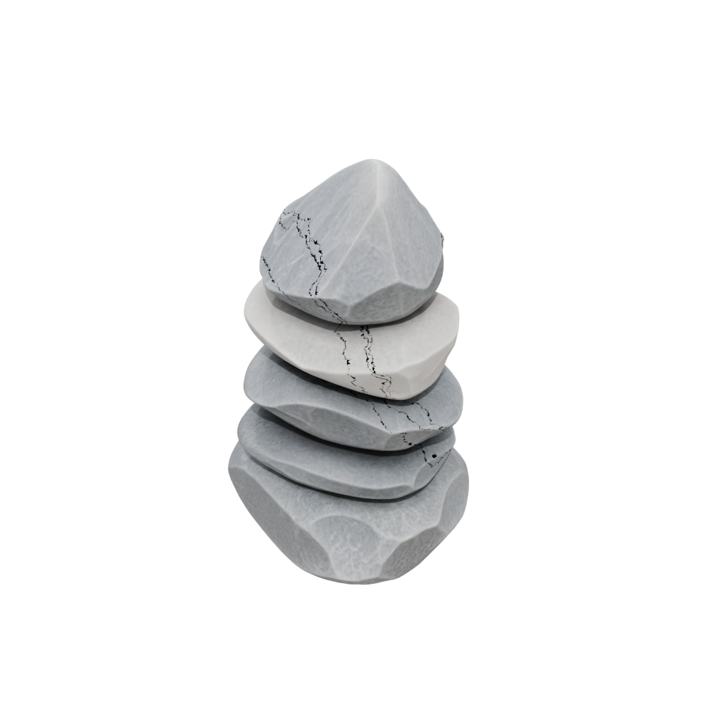Crystal Rustic Pebble Stacking Sculpture