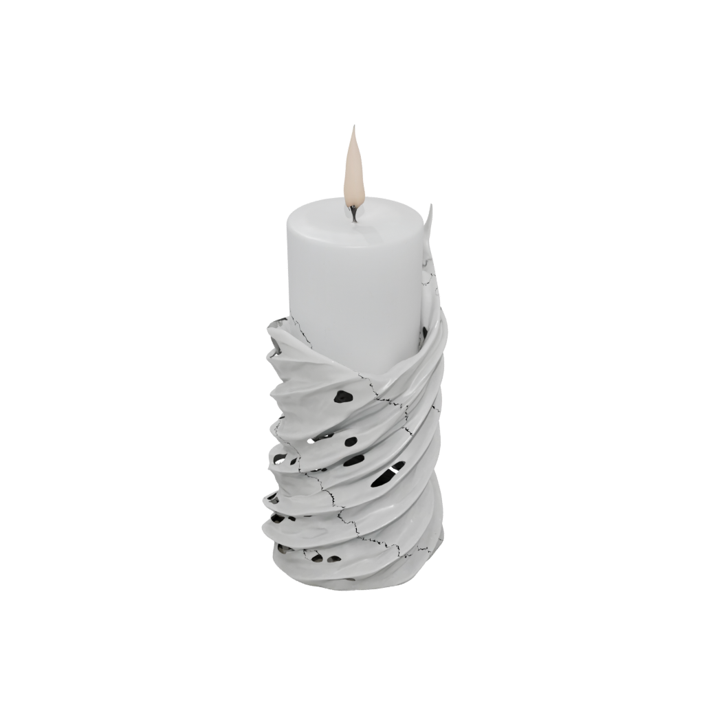 Crystal Rustic Spiral Candle Holder