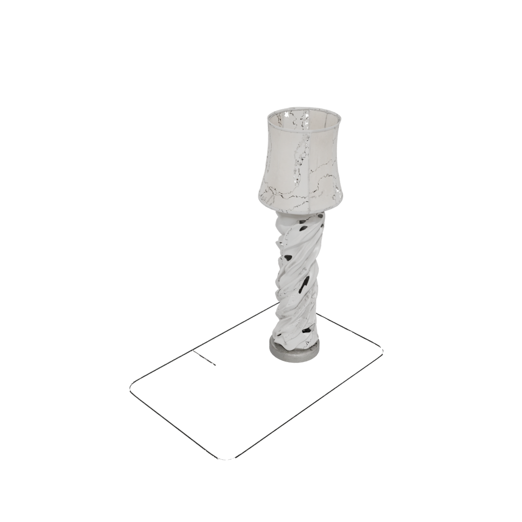 Crystal Rustic Twisted Column Lamp Base