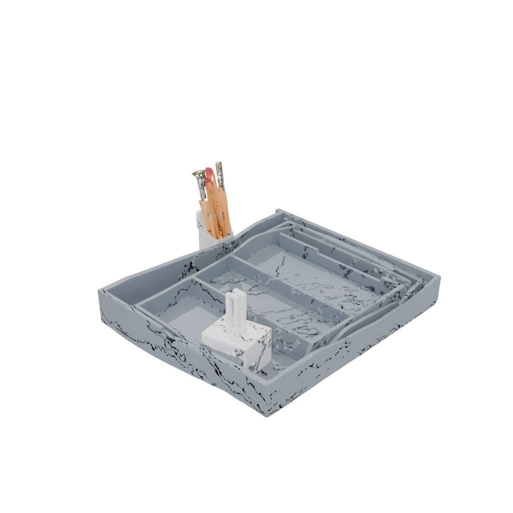 Galaxy Deco Desk Tidy Tray — home decor 3D print model, STL