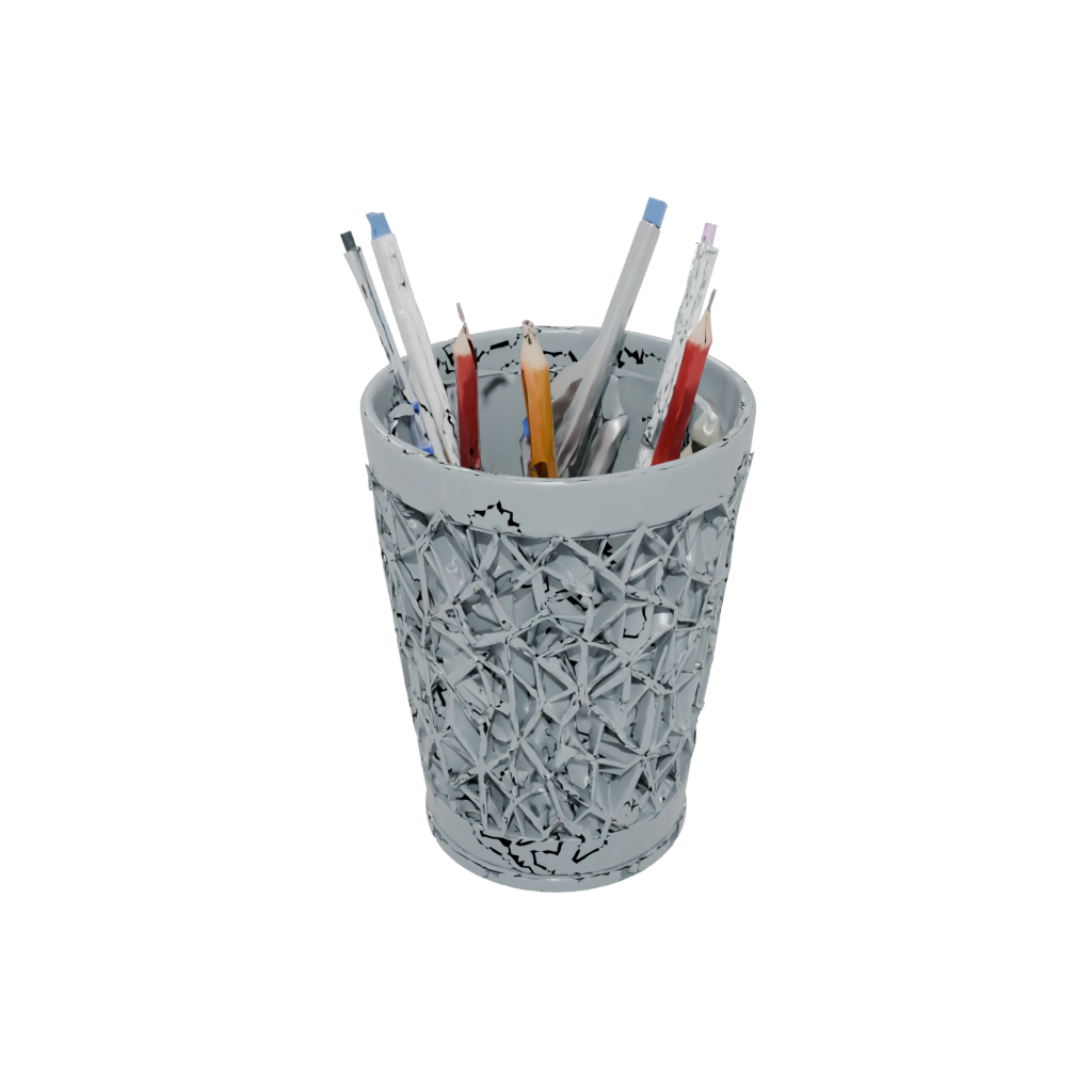 Galaxy Deco Lattice Pencil Cup — home decor 3D print model, STL