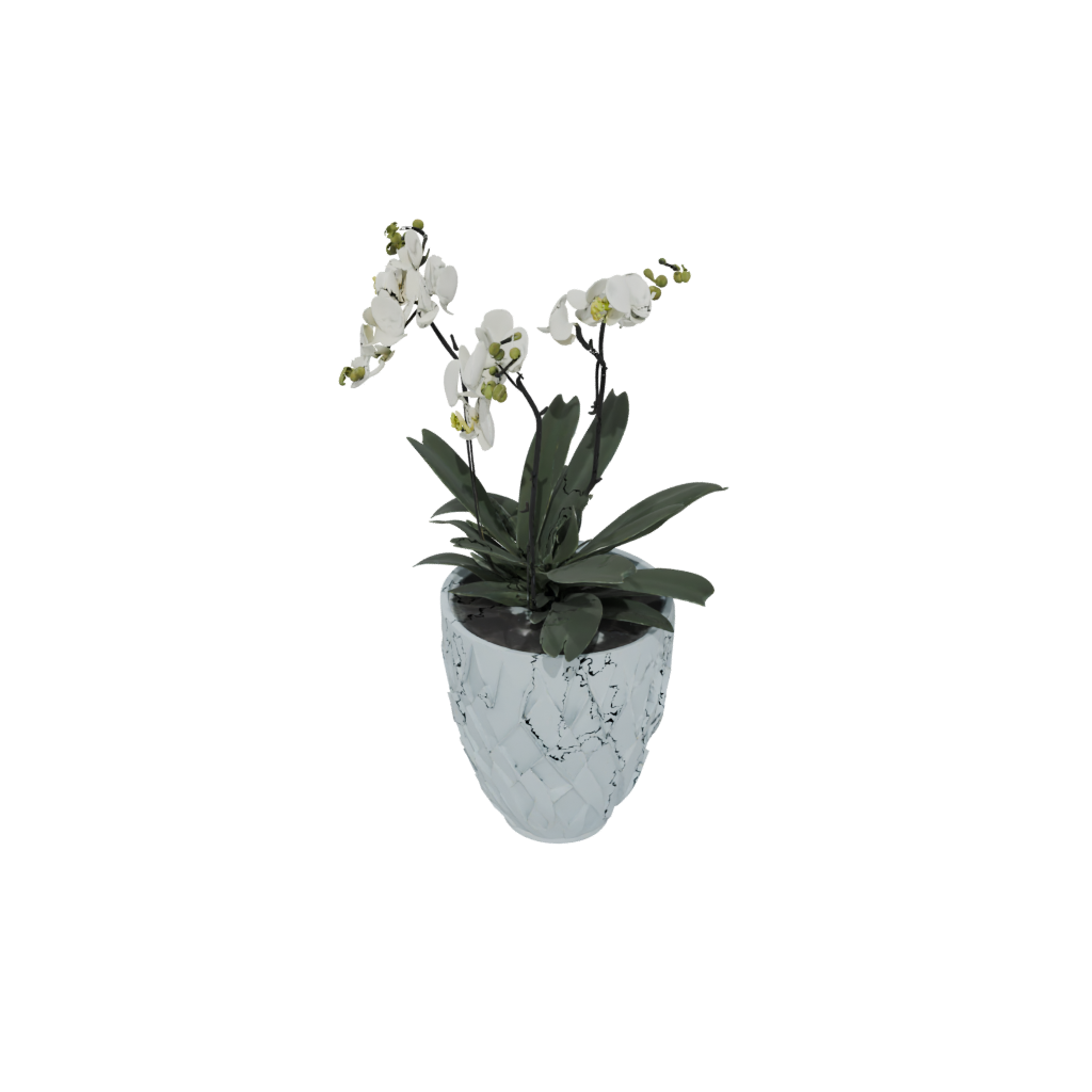 Galaxy Deco Orchid Pot With Drainage — home decor 3D print model, STL