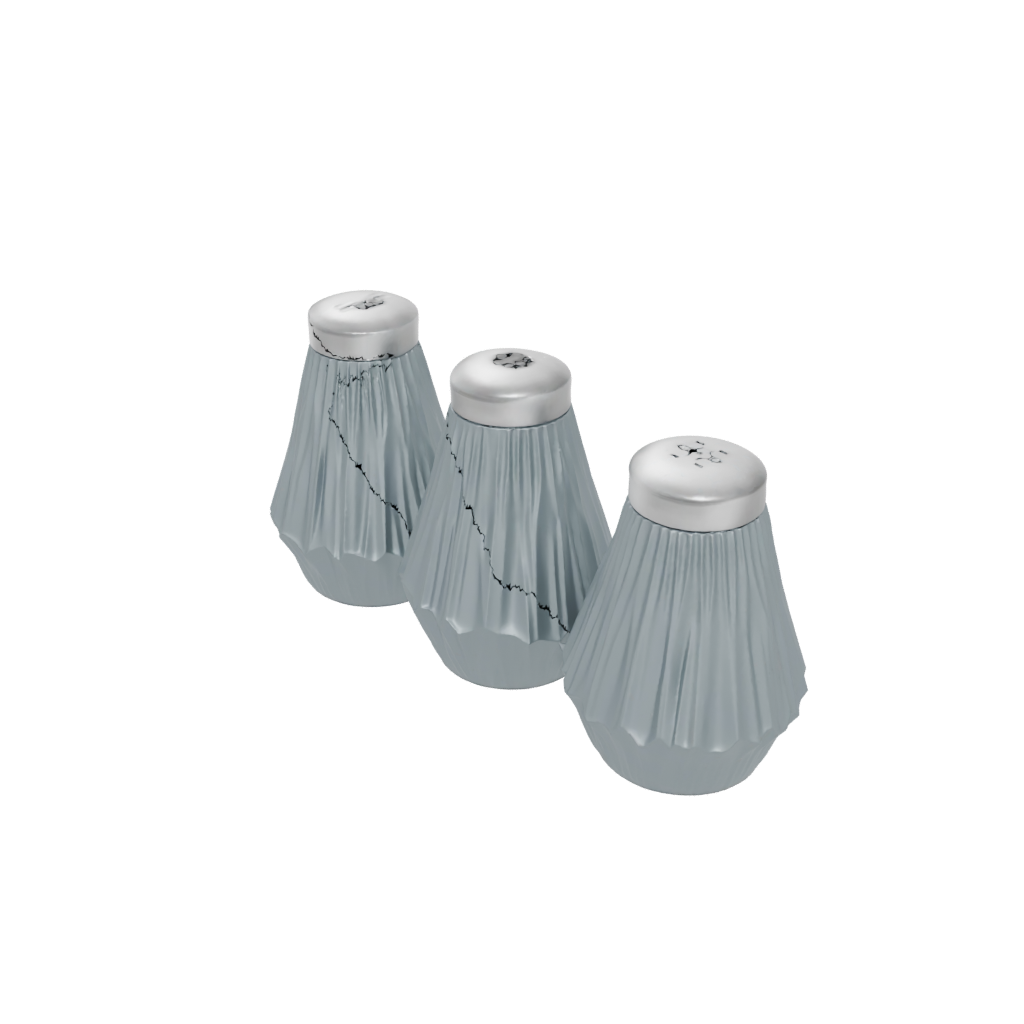 Galaxy Deco Salt And Pepper Cellar Pair — home decor 3D print model, STL