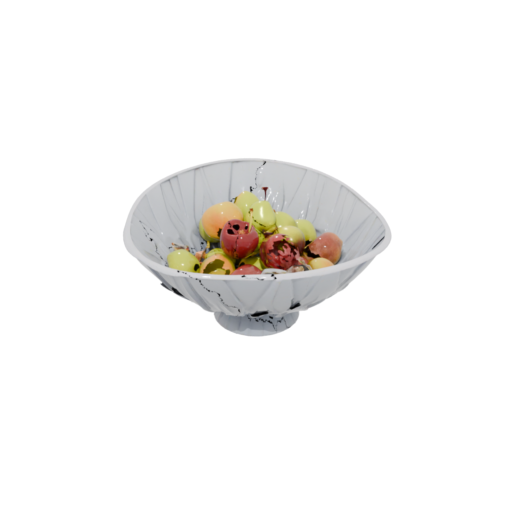 Galaxy Deco Sculptural Fruit Bowl — home decor 3D print model, STL