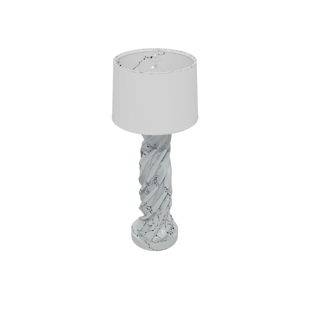 Galaxy Deco Twisted Column Lamp Base — home decor 3D print model, STL