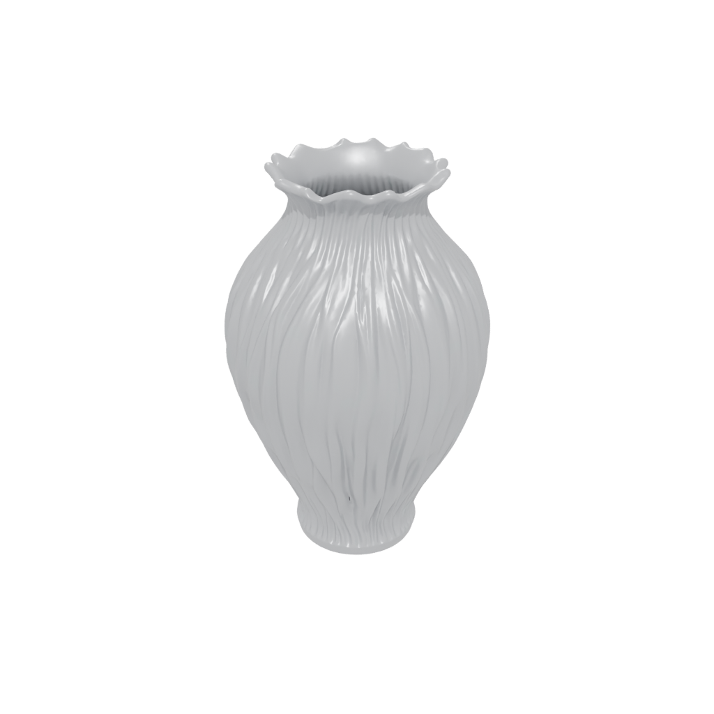 Galaxy Deco Vase With Twisted Ribs — home decor 3D print model, STL
