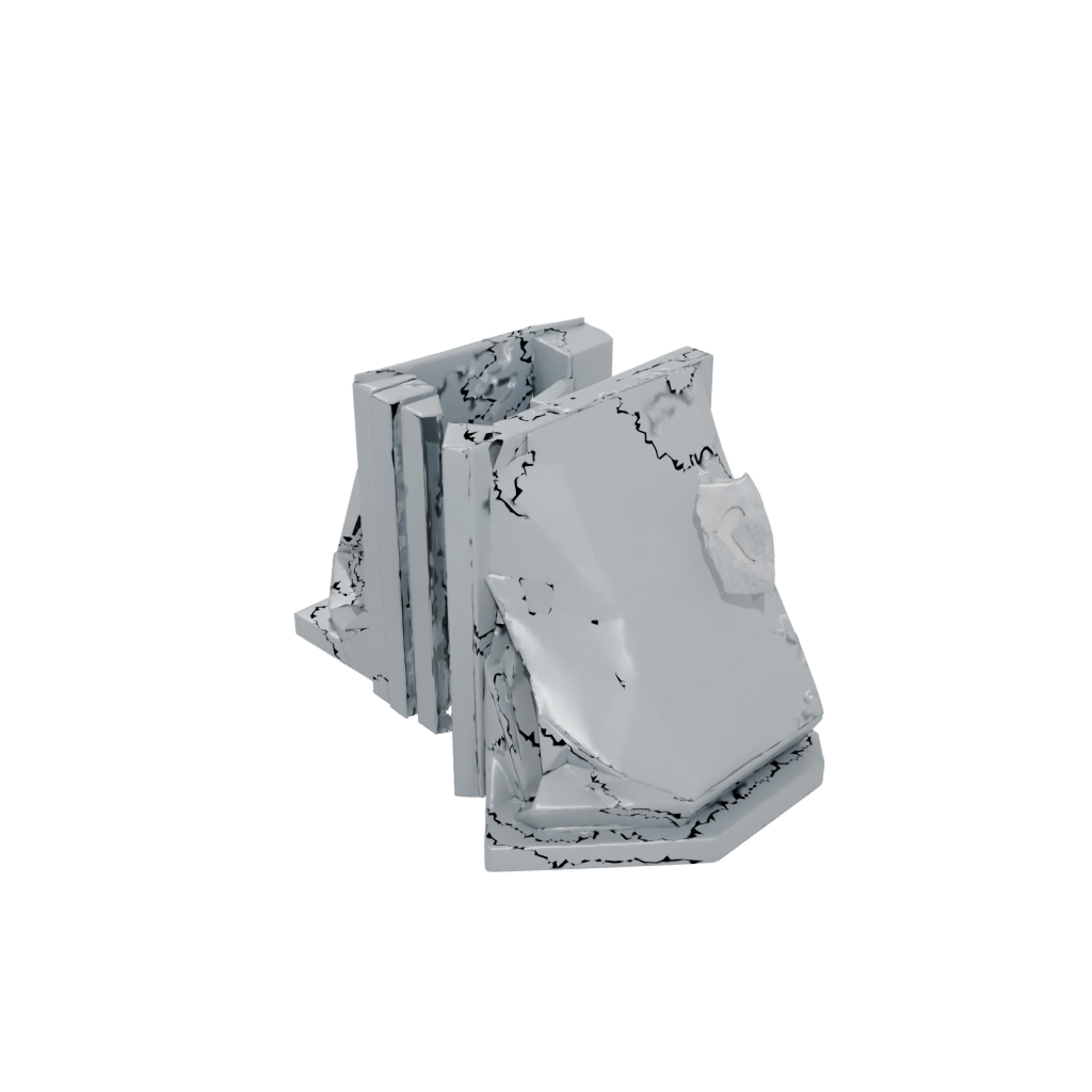 Galaxy Geometric Low-Poly Bookend Pair — home decor 3D print model, STL