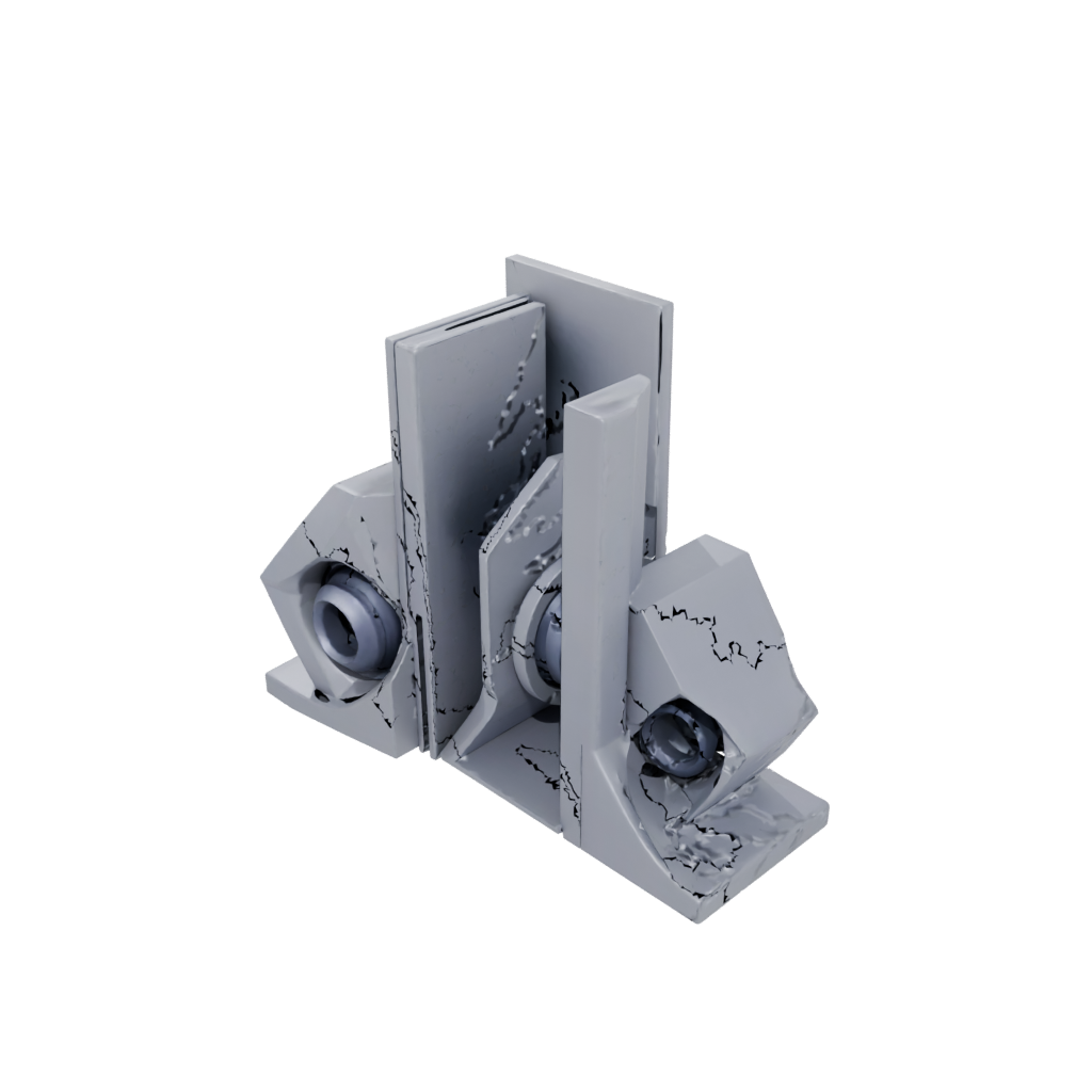 Galaxy Geometric Bookends — home decor 3D print model, STL