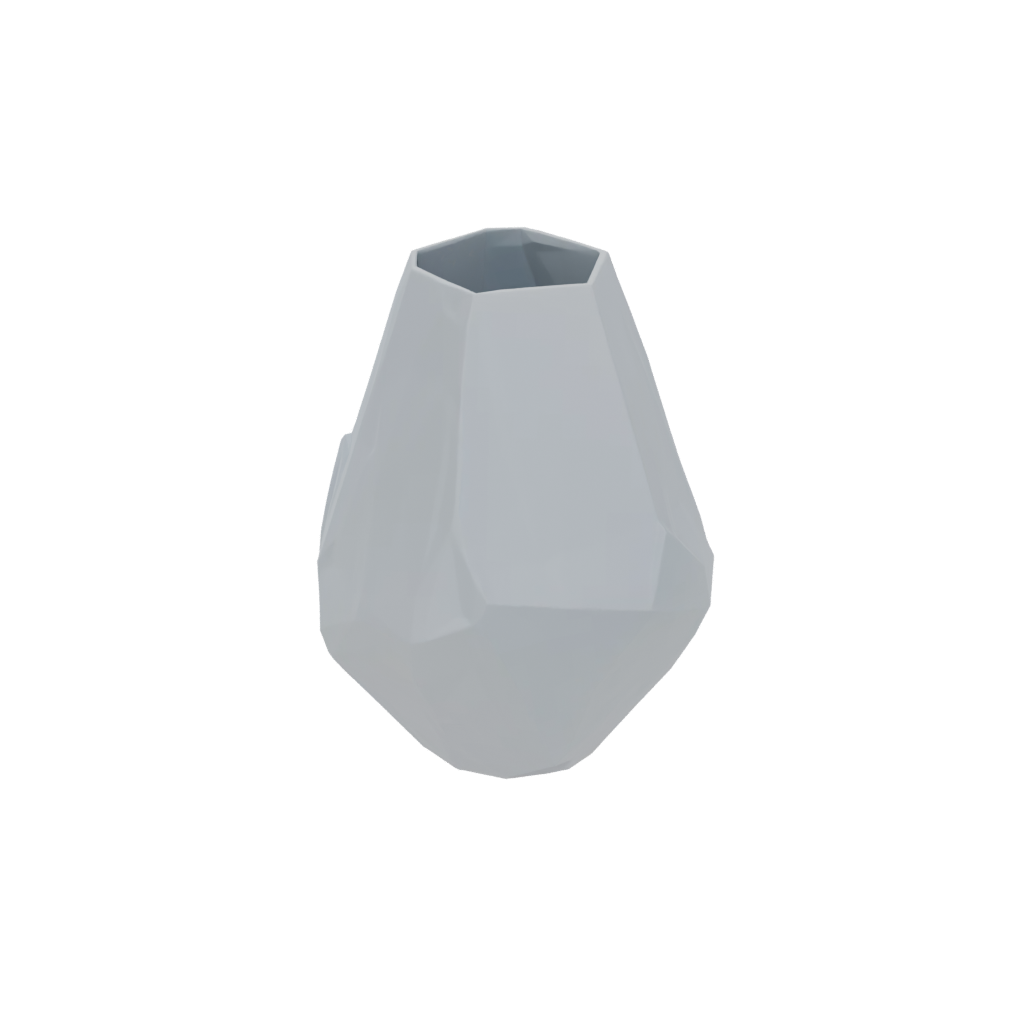 Galaxy Geometric Faceted Vase — home decor 3D print model, STL